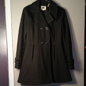 Woman's Black Laundry BY DESIGN Fit And Flare Peacoat Jacket Coat Medium